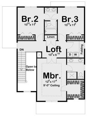 Second Floor for House Plan #963-00425
