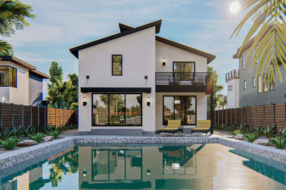 Modern House Plan #963-00426 Elevation Photo