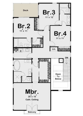 Second Floor for House Plan #963-00426