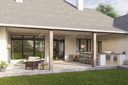 French Country House Plan #4534-00030 Elevation Photo