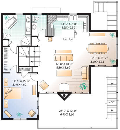 Second Floor for House Plan #034-01259