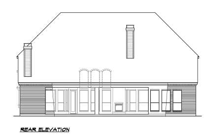 European House Plan #5445-00374 Elevation Photo