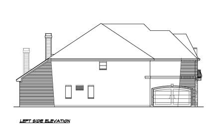 European House Plan #5445-00374 Elevation Photo