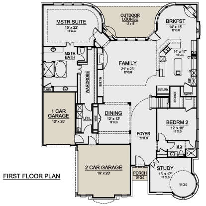 House Plan House Plan #24539 Drawing 1