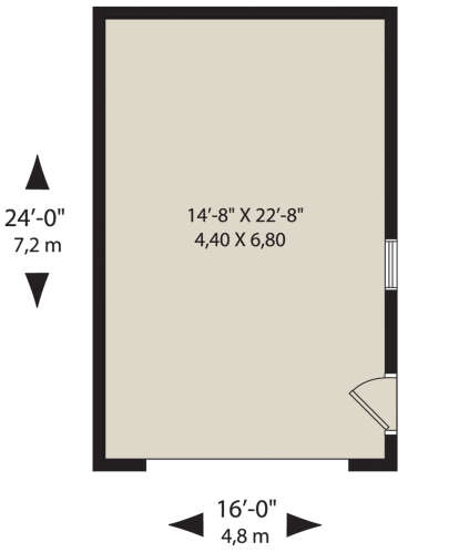 Garage for House Plan #034-01260