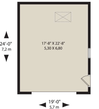Garage for House Plan #034-01261