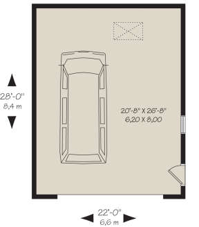 Garage for House Plan #034-01262