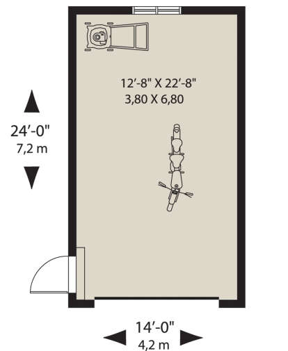 Garage for House Plan #034-01263