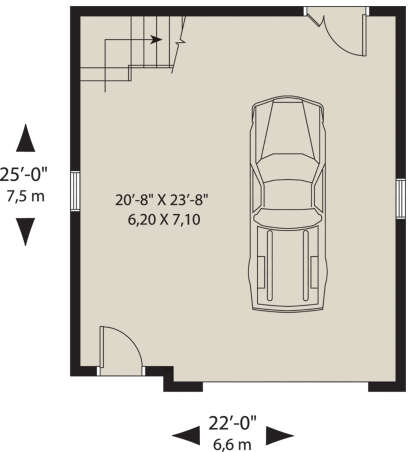 Garage for House Plan #034-01265