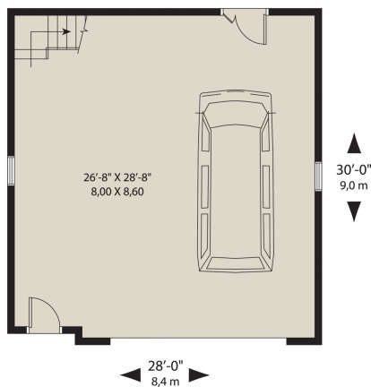 Garage for House Plan #034-01267