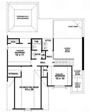 Second Floor for House Plan #053-00216