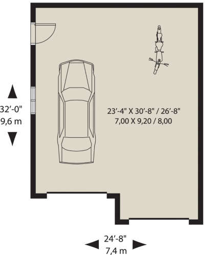 Garage for House Plan #034-01268