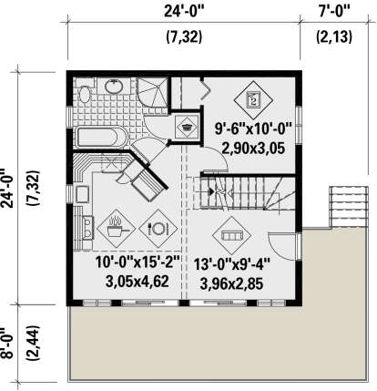 Main Floor for House Plan #6146-00403