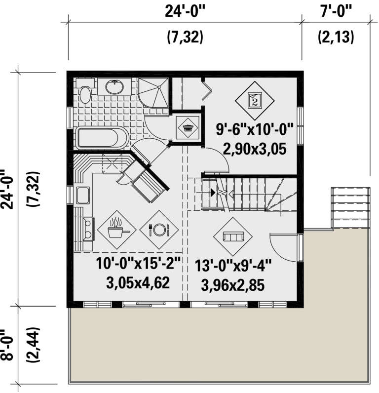 House Plan House Plan #24553 Drawing 1