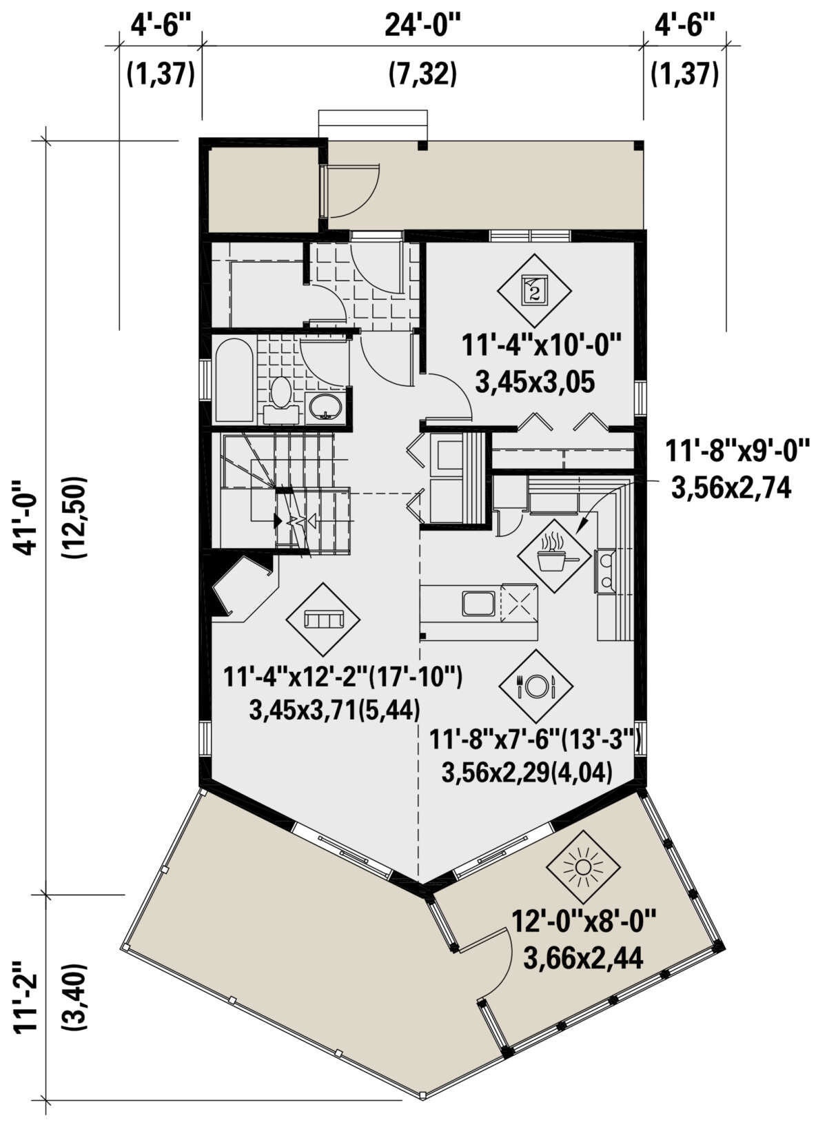Main Floor for House Plan #6146-00404