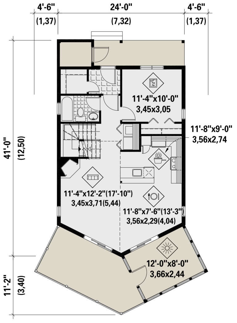 House Plan House Plan #24554 Drawing 1