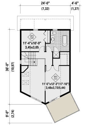 Second Floor for House Plan #6146-00404