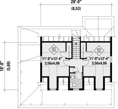 Second Floor for House Plan #6146-00405