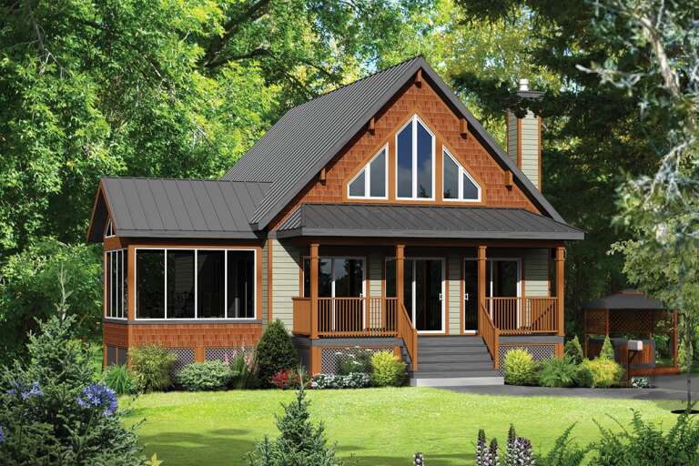 Country House Plan #6146-00406 Elevation Photo