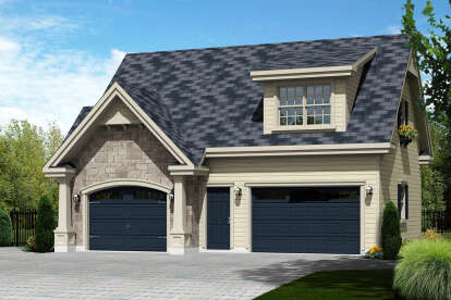 1 Bed, 1 Bath, 683 Square Foot House Plan - #6146-00407