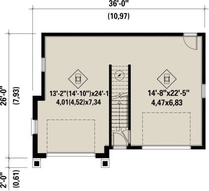 House Plan House Plan #24557 Drawing 1