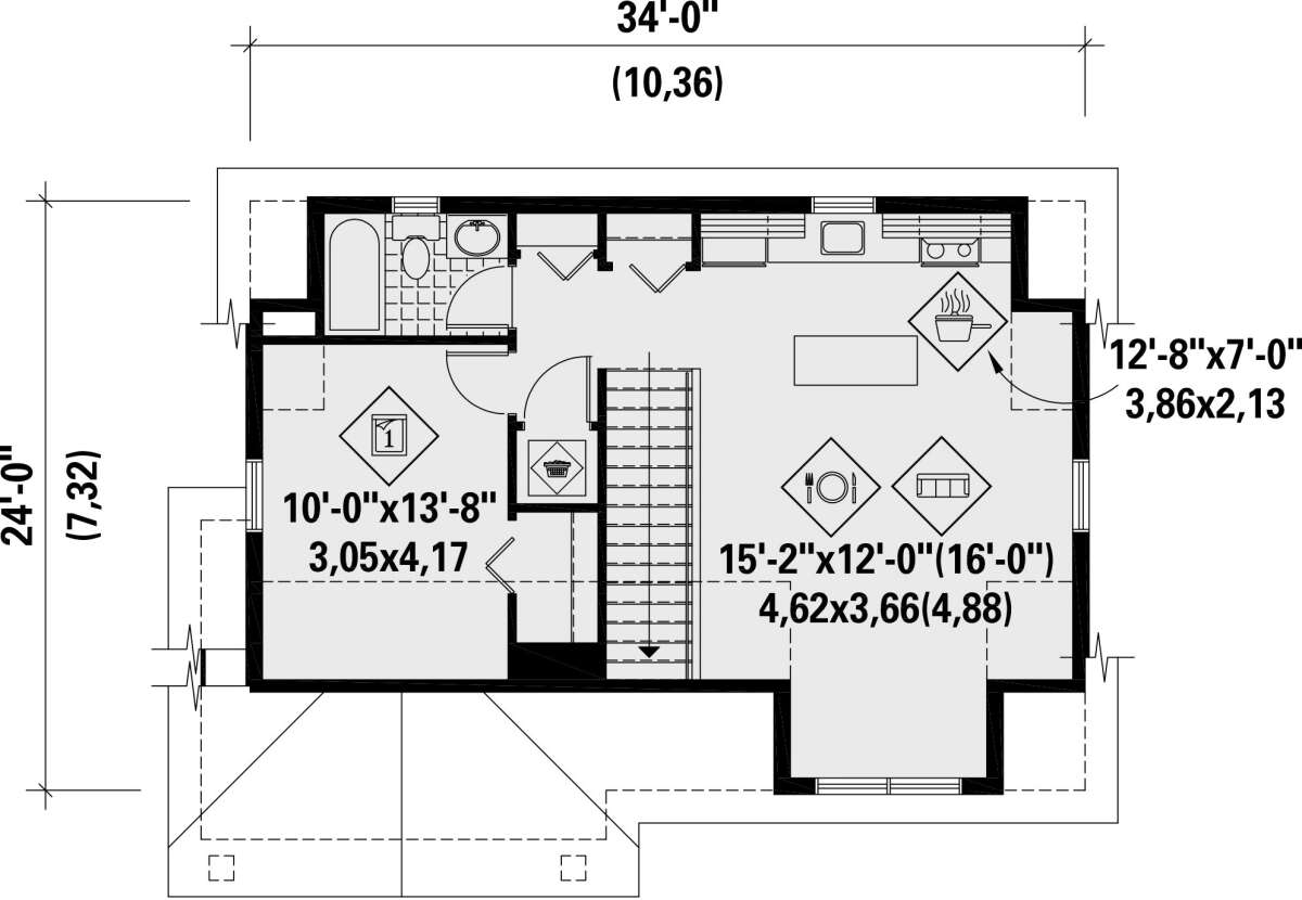Main Floor for House Plan #6146-00407