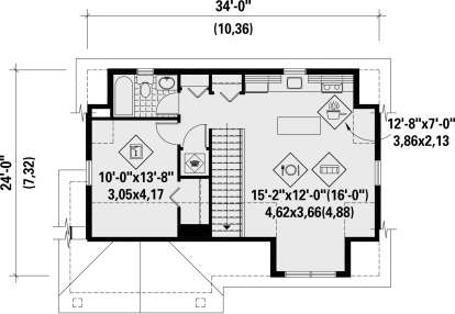 Main Floor for House Plan #6146-00407