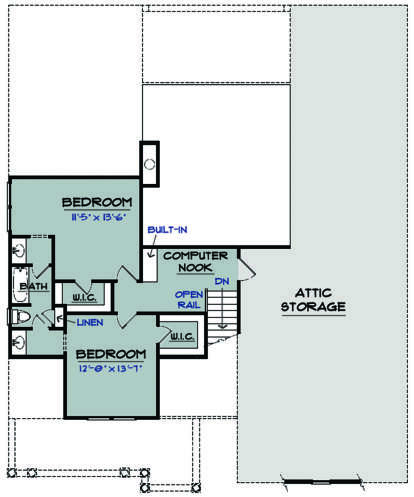 Second Floor for House Plan #3418-00012