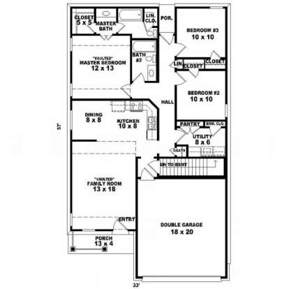 Floorplan for House Plan #053-00217