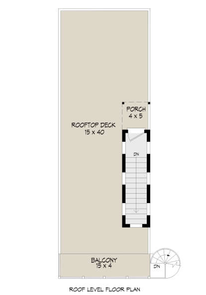 Roof Top Deck for House Plan #940-00235