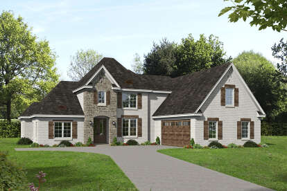 5 Bed, 3 Bath, 3372 Square Foot House Plan - #940-00236