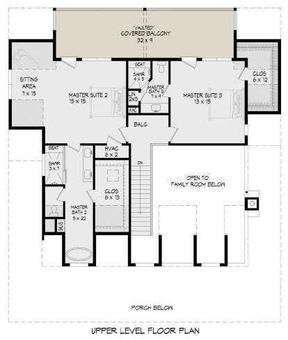 Second Floor for House Plan #940-00237