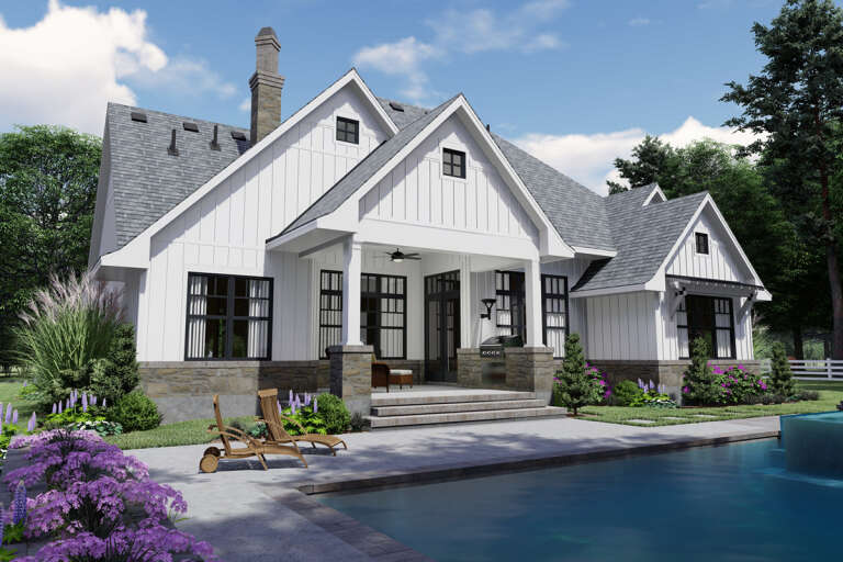 Modern Farmhouse House Plan #9401-00110 Elevation Photo