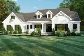 Modern Farmhouse House Plan #8318-00160 Elevation Photo