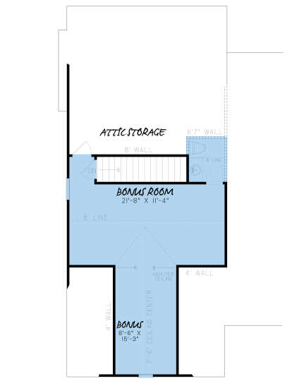 Bonus Room for House Plan #8318-00160