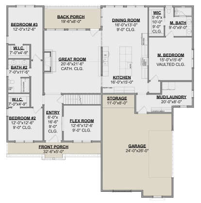 House Plan House Plan #24568 Drawing 1