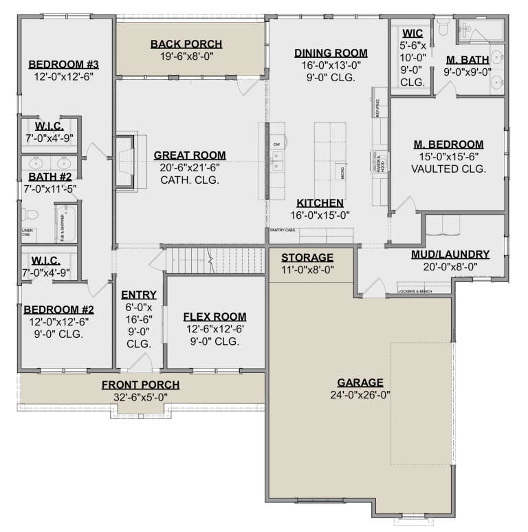 House Plan House Plan #24568 Drawing 1