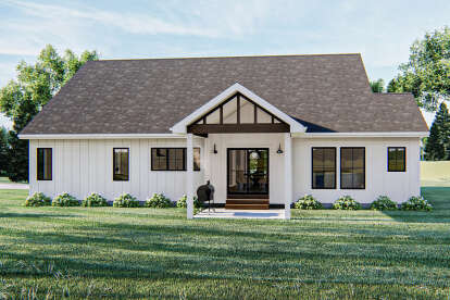 Modern Farmhouse House Plan #963-00428 Elevation Photo