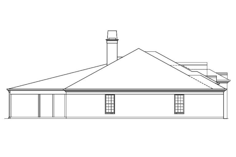 European House Plan #4195-00036 Elevation Photo