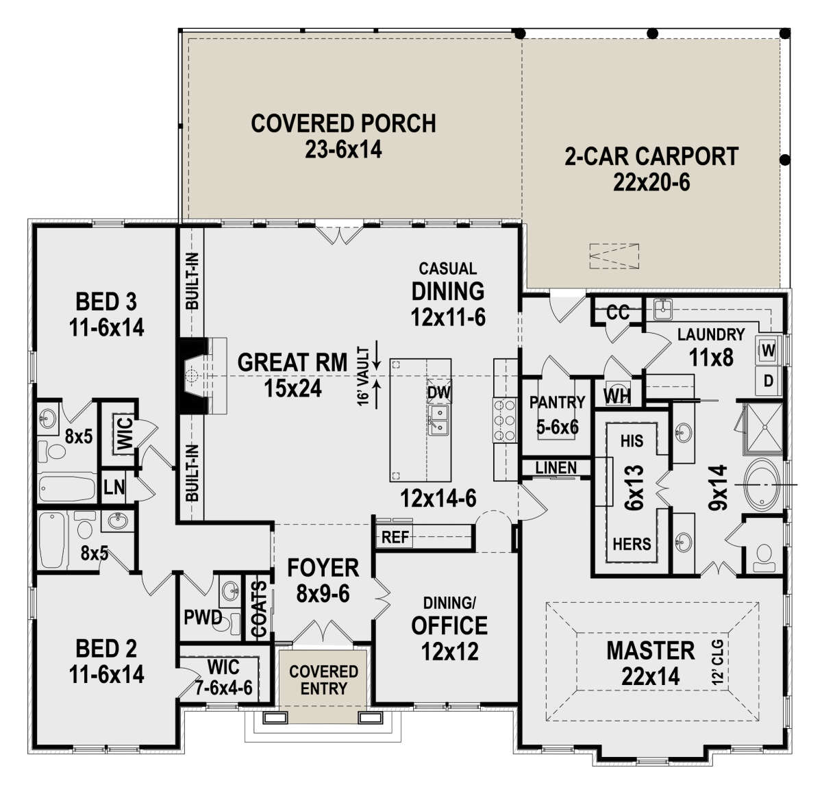 Main Floor for House Plan #4195-00036
