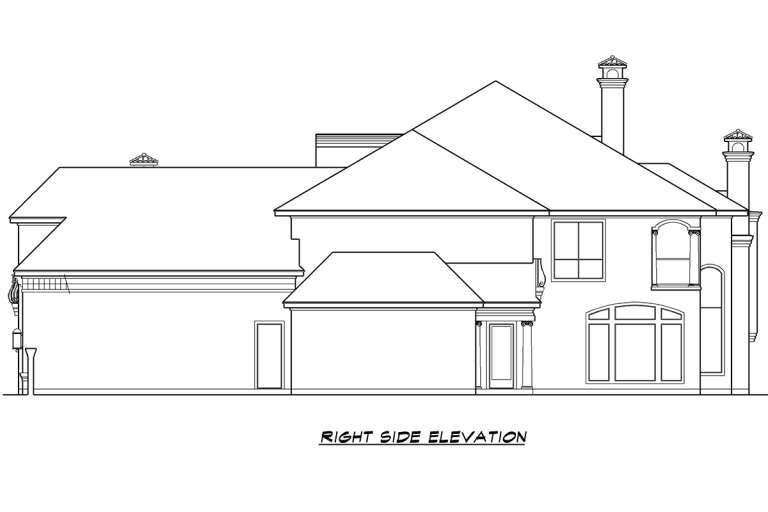 Luxury House Plan #5445-00378 Elevation Photo
