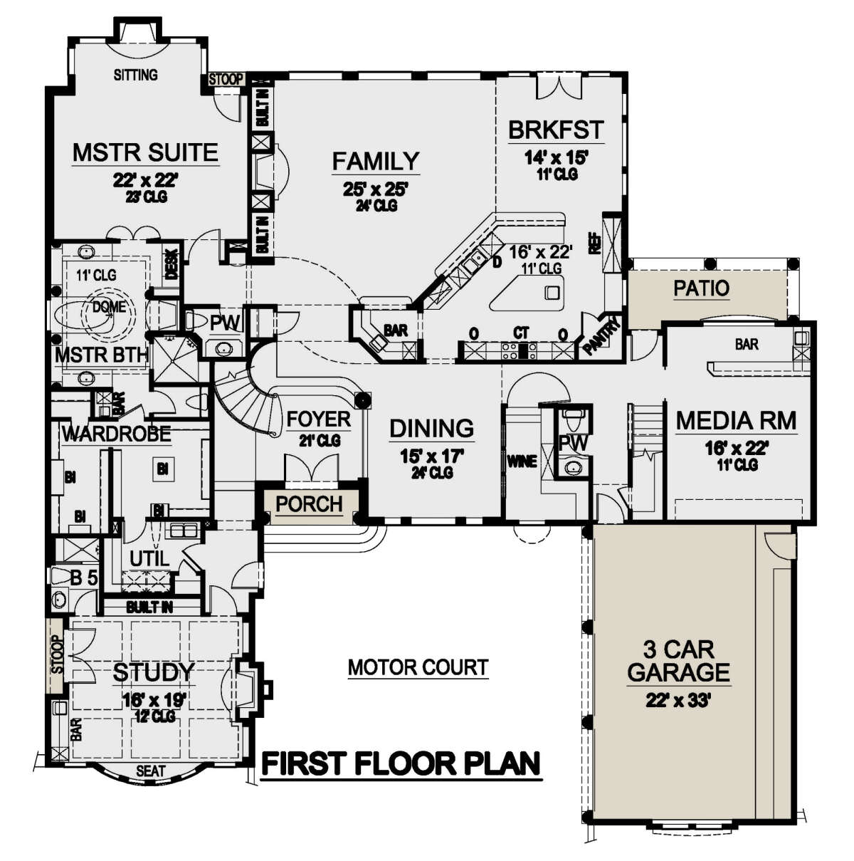 Main Floor for House Plan #5445-00378