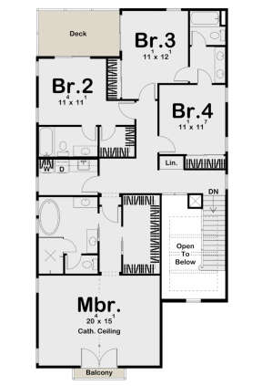Second Floor for House Plan #963-00429