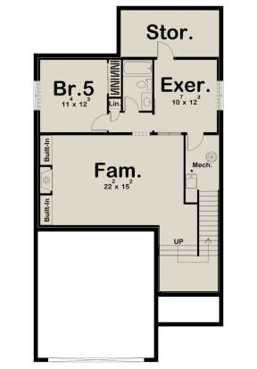 Basement for House Plan #963-00429