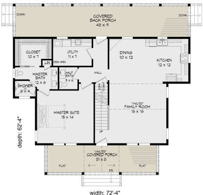 House Plan House Plan #24580 Drawing 1