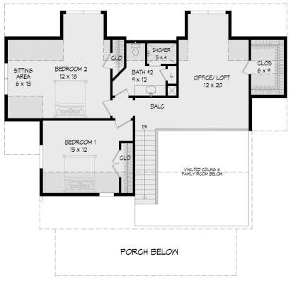 Second Floor for House Plan #940-00240