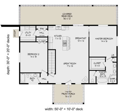 House Plan House Plan #24583 Drawing 1