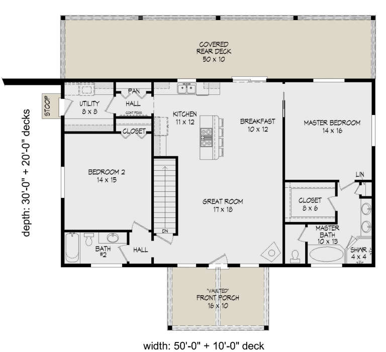 House Plan House Plan #24583 Drawing 1