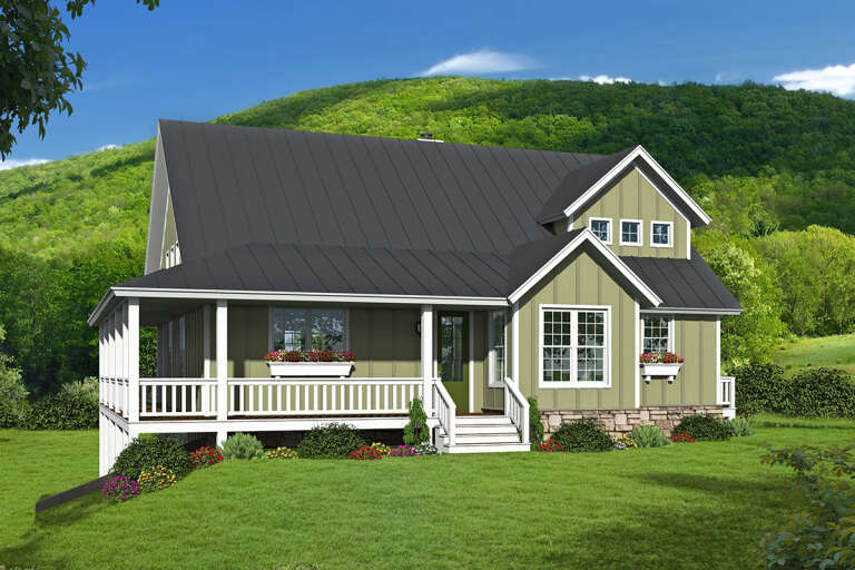 House Plan House Plan #24584 Front Elevation 
