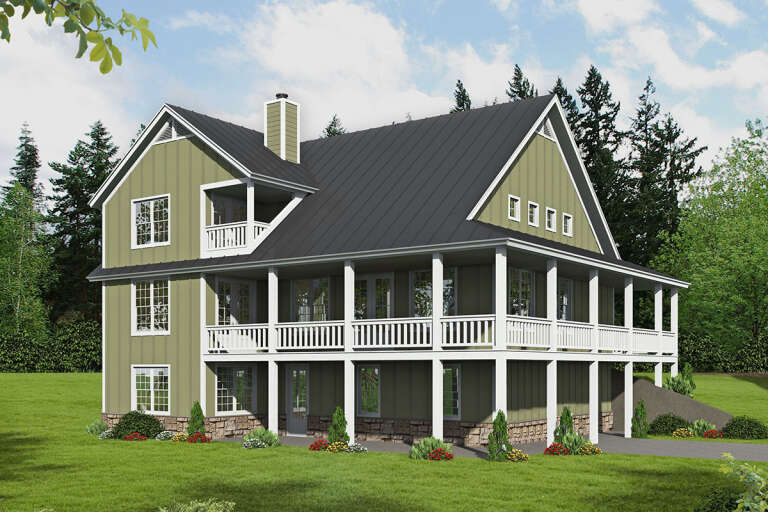 Country House Plan #940-00243 Elevation Photo
